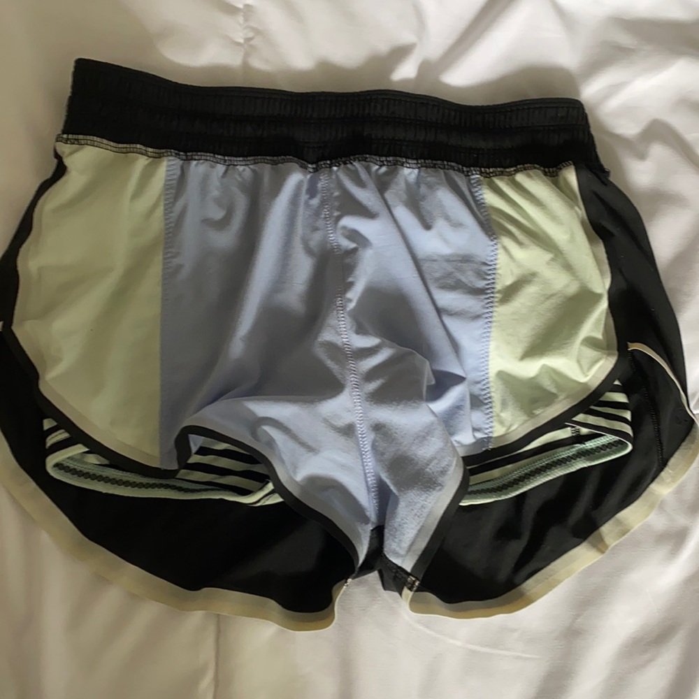 Patel green and purple Lululemon Shorts with spandex